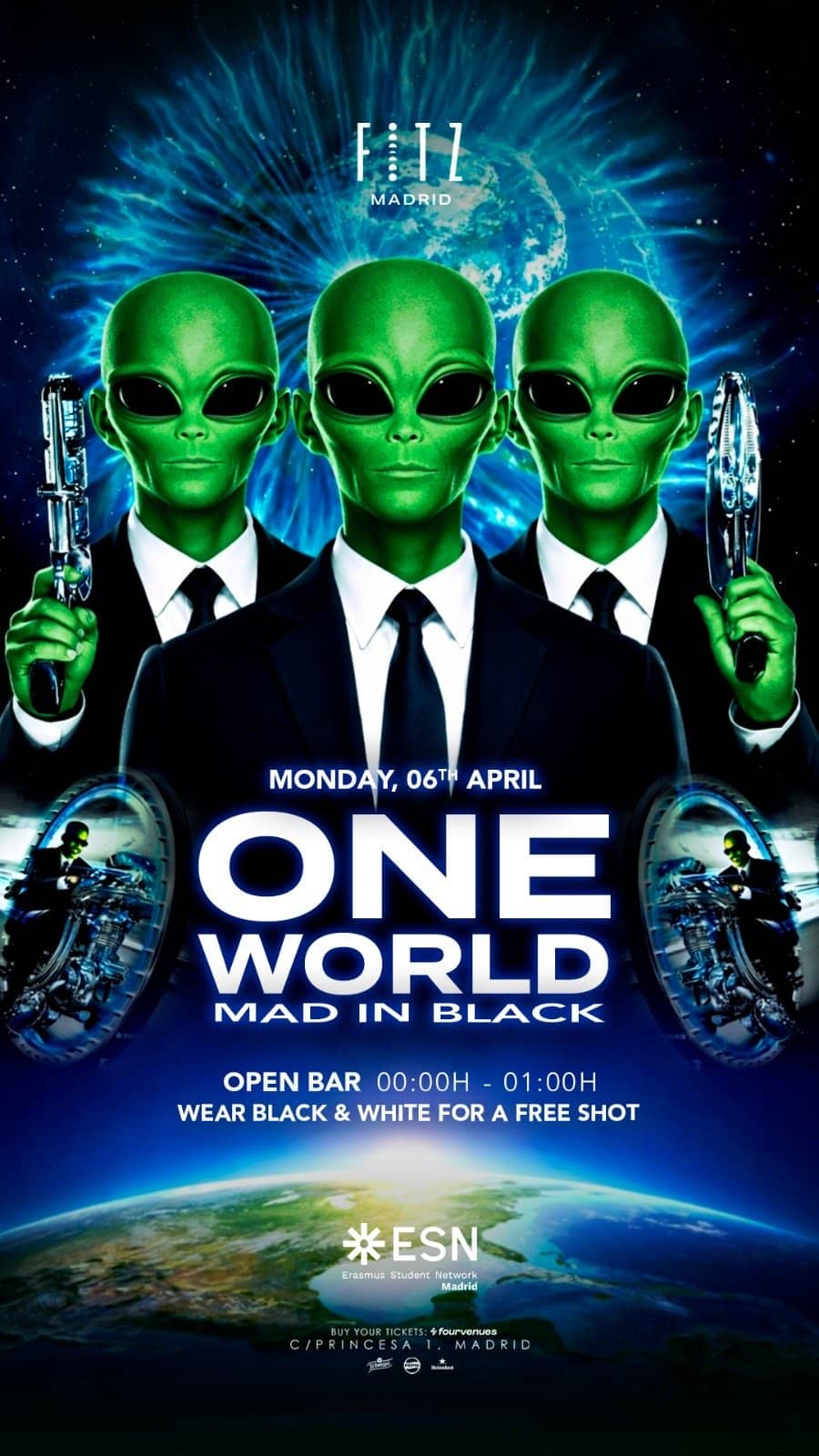 Fitz x One World by Esn- Mad poster