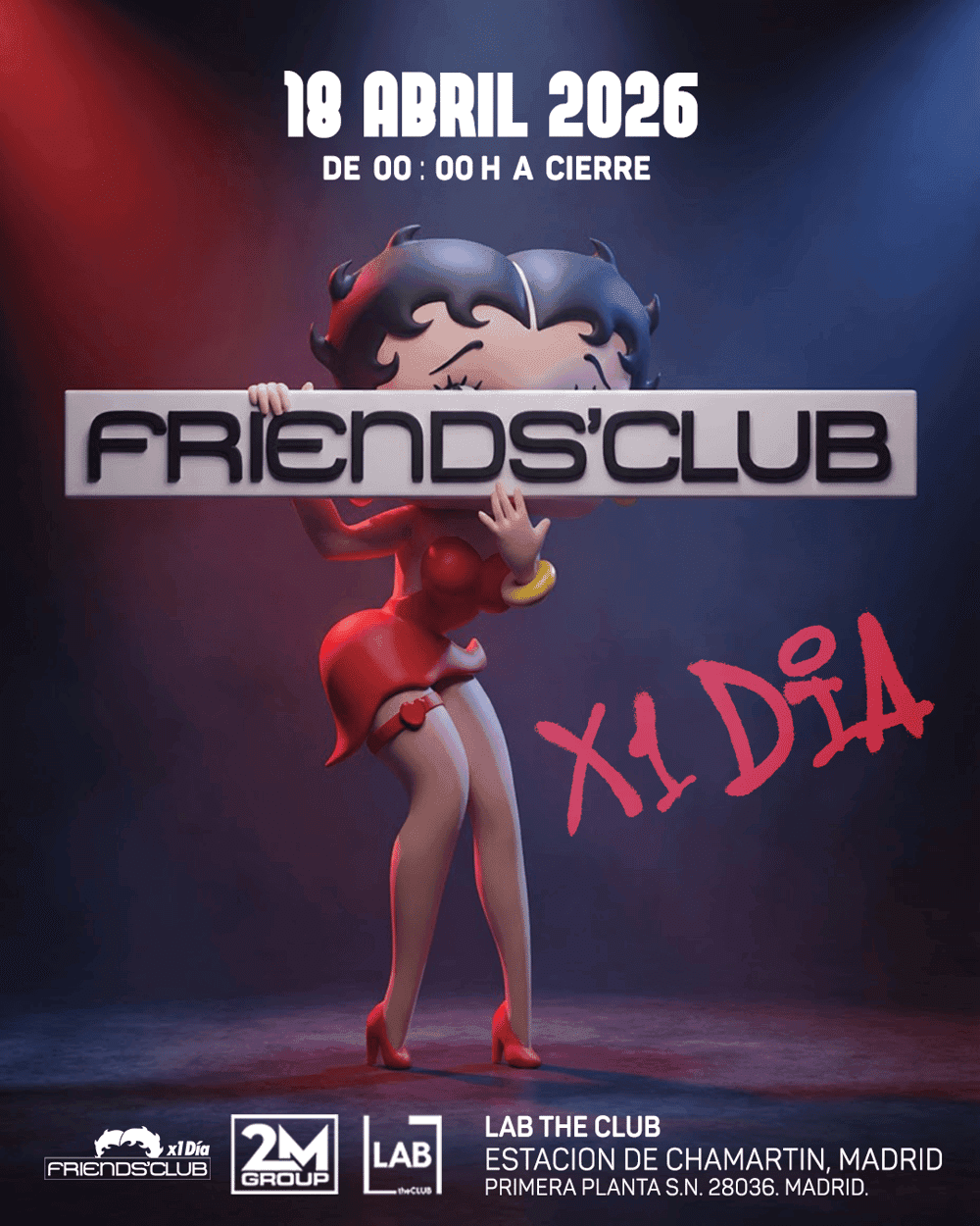 Friends Club x 1 día poster
