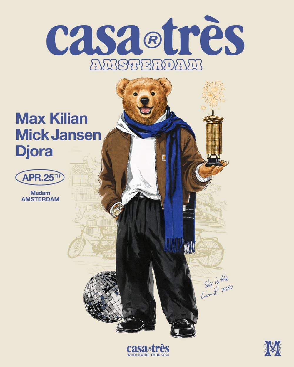 Madam by Night invites poster