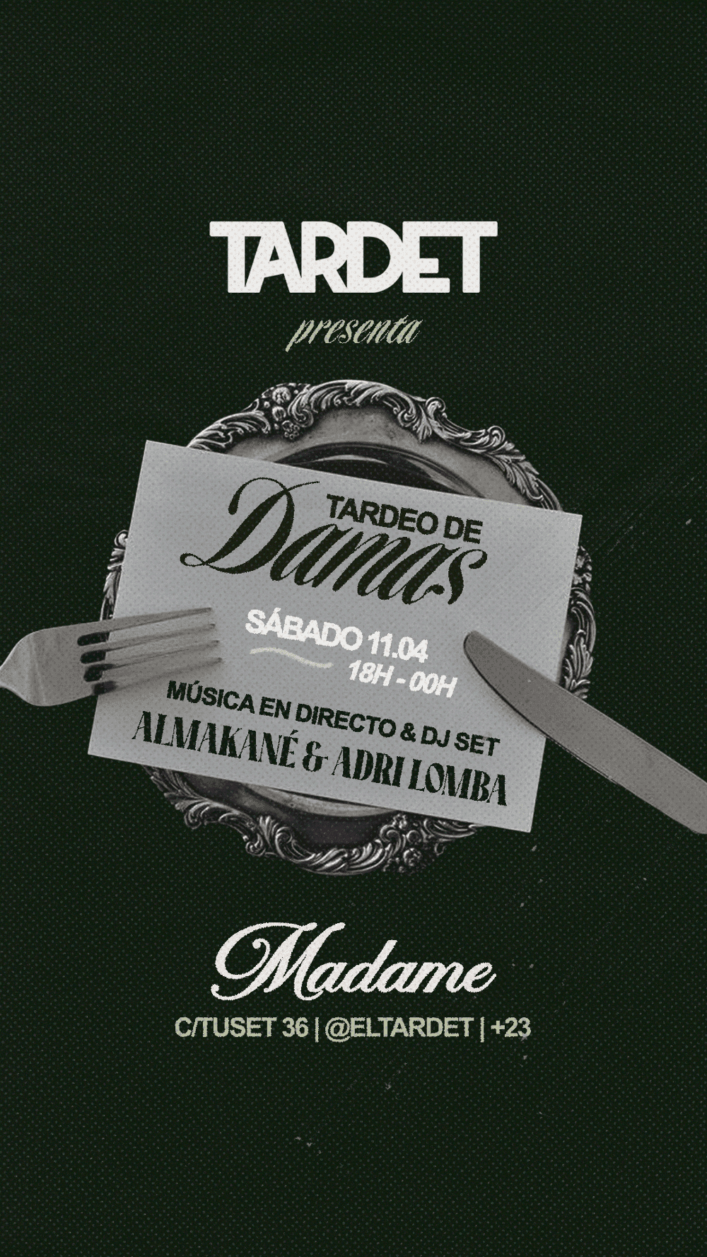 Sábado - Tardeo en Madame Tuset poster